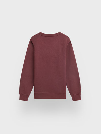 SUDADERA BASICA KIDS BURDEOS