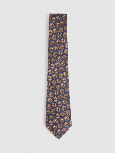 CORBATA PRINTED AZUL MARINO