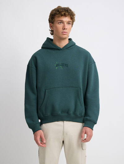 SUDADERA BELIEVE VERDE