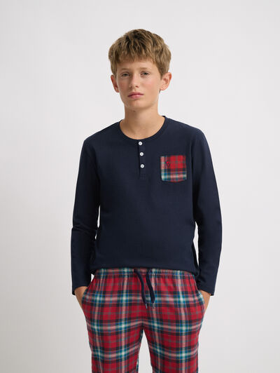 PIJAMA FRANELA KIDS ROJO