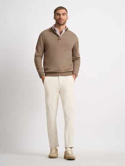 JERSEY BUTTON COLLAR