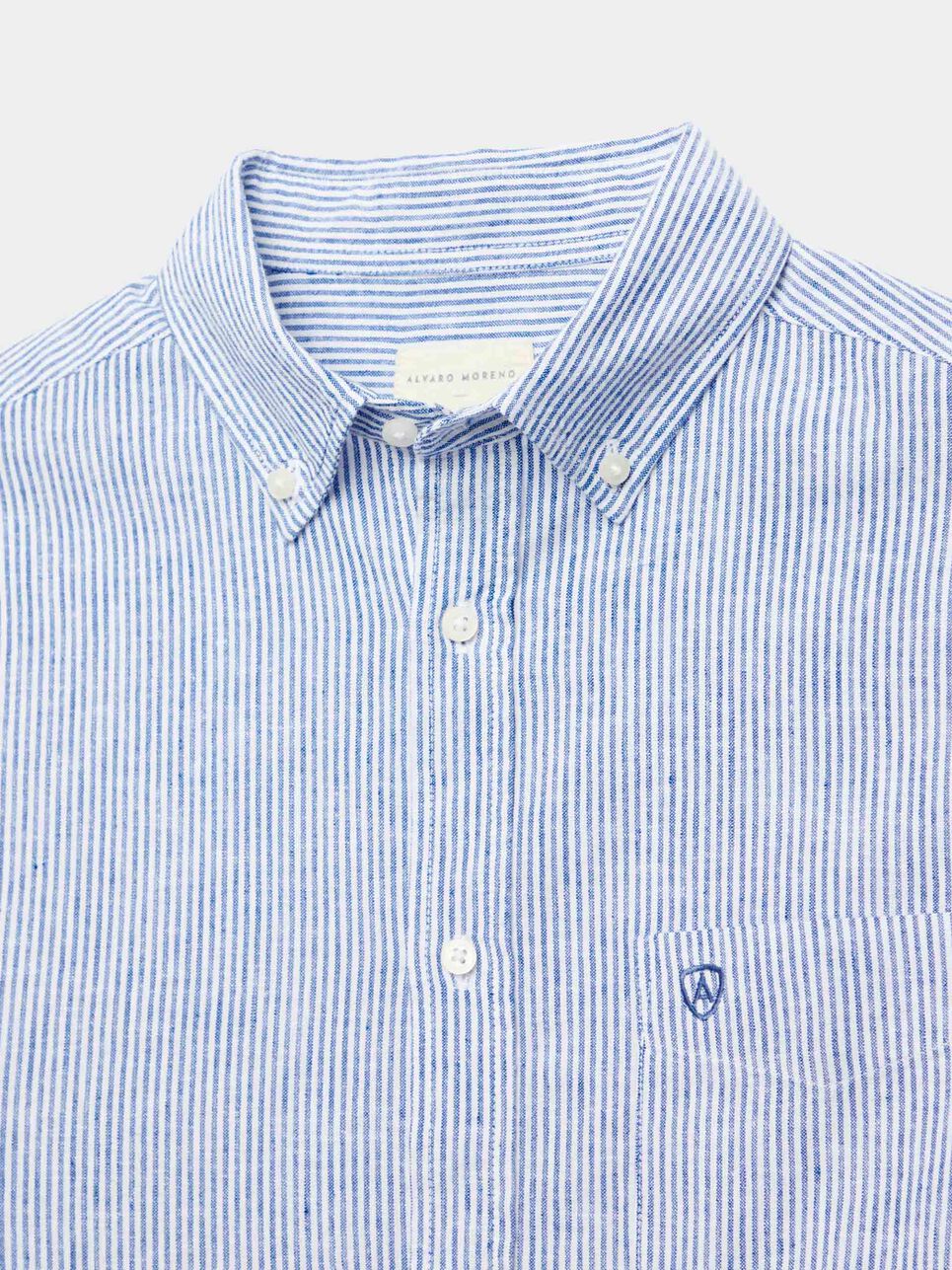 CAMISA LINO RAYAS BD