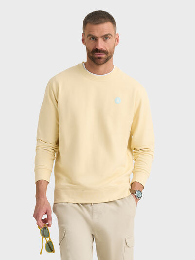 SUDADERA LOGO AMARILLO