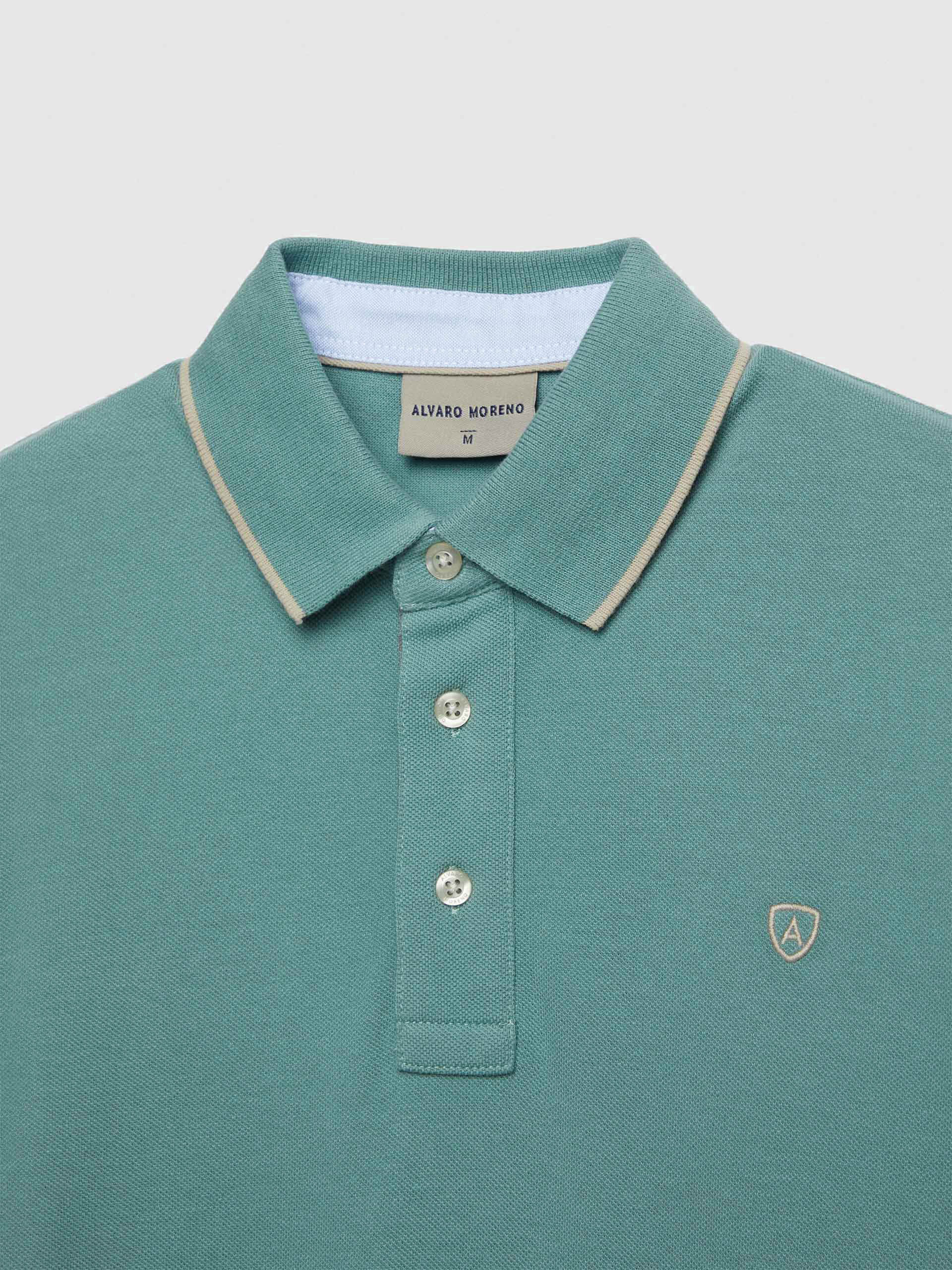 POLO CONTRAST VERDE