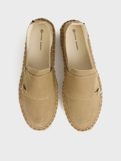 ESPADRILLES HEBILLAS CANVAS CAMEL