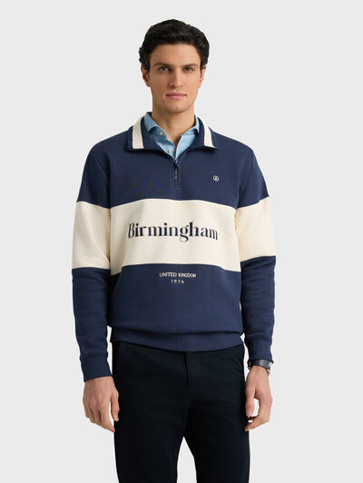 SUDADERA BIRMINGHAM AZUL MARINO