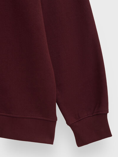 SUDADERA PATCH BURDEOS