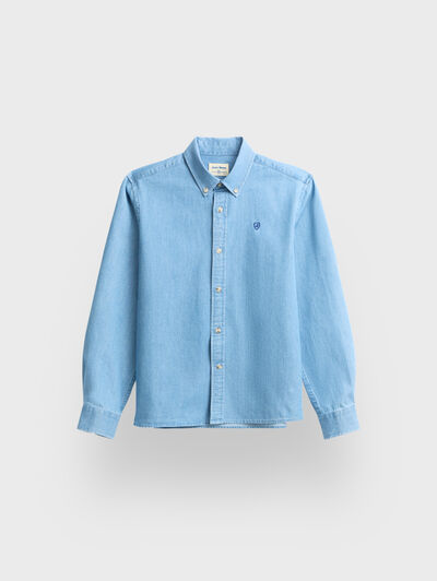 CAMISA DENIM BUTTON DOWN KIDS CELESTE