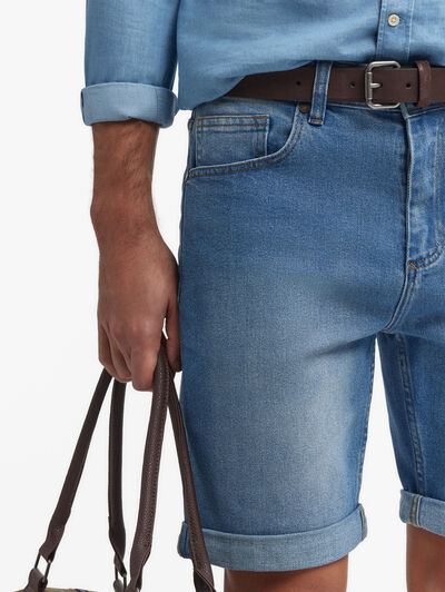 BERMUDA DENIM VUELTA AZUL