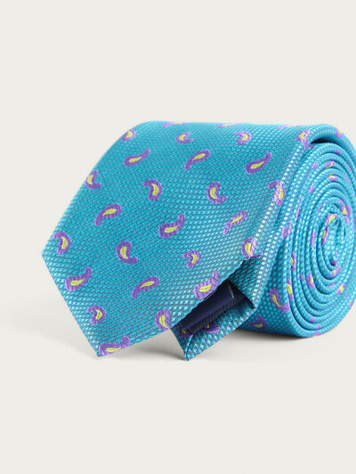 CORBATA JACQUARD MF TURQUESA