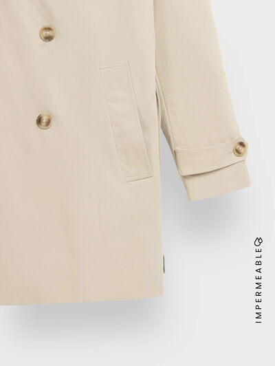 GABARDINA TRENCH BEIGE