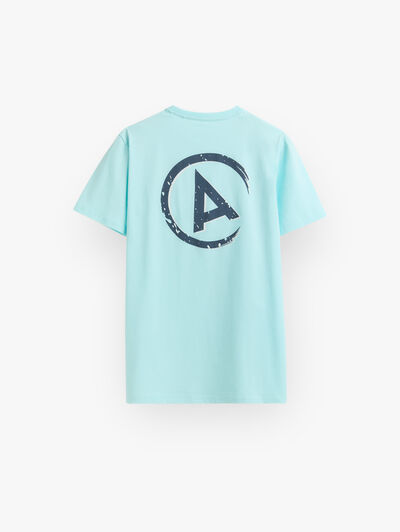 CAMISETA LOGO VERDE AGUA