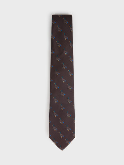 CORBATA PRINTED MARR&Oacute;N
