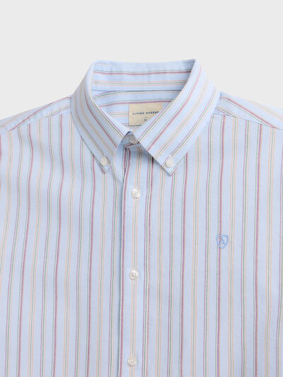CAMISA OXFORD DEEP CELESTE