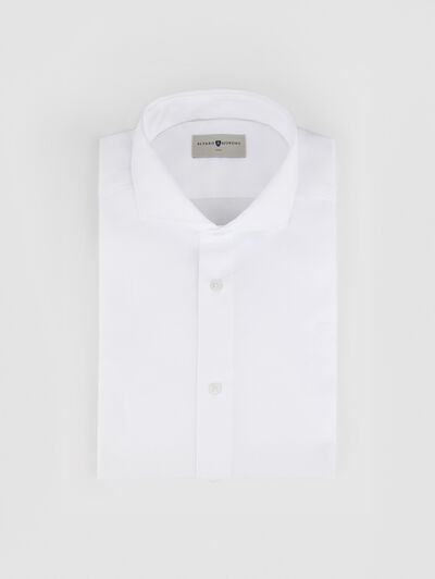 CAMISA VESTIR DOBBY BLANCO