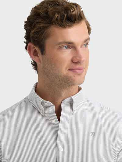 CAMISA OXFORD STRIPES VERDE