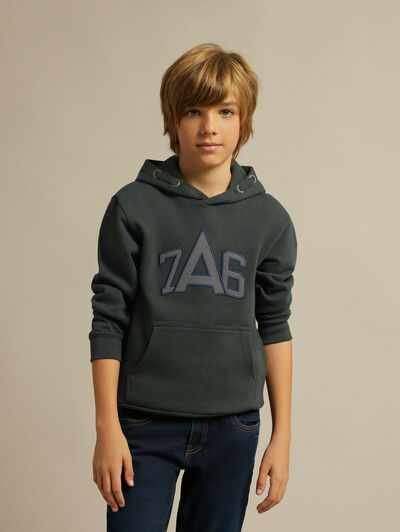 SUDADERA DARREL KIDS VERDE