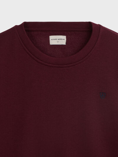 SUDADERA BASICA ROJO