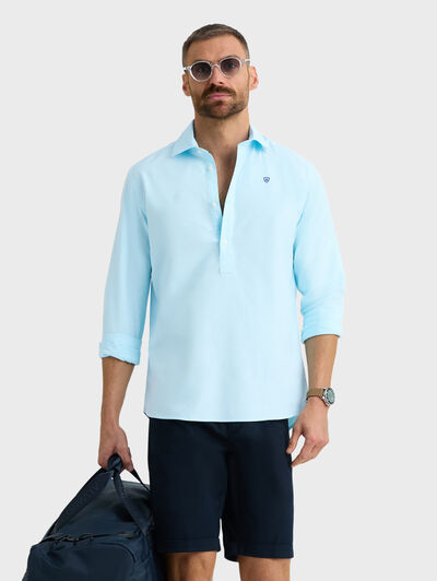 POLERA OXFORD SOLID TURQUESA