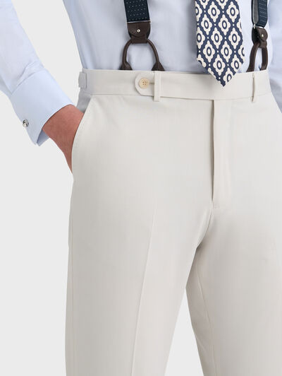 PANTALON NAPOLI ROYAL TWILL CRUDO