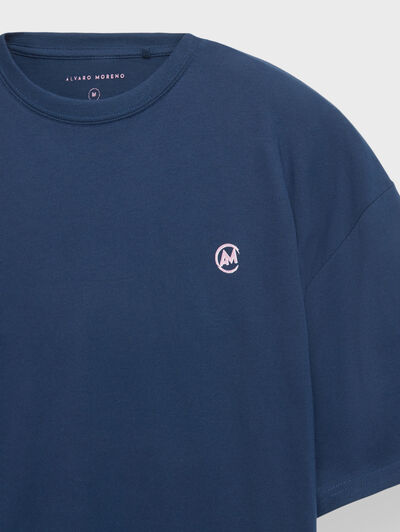 CAMISETA CASUAL AZUL MARINO