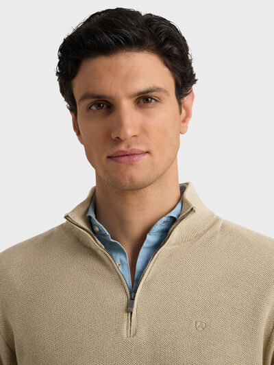 JERSEY CREMALLERA BEIGE