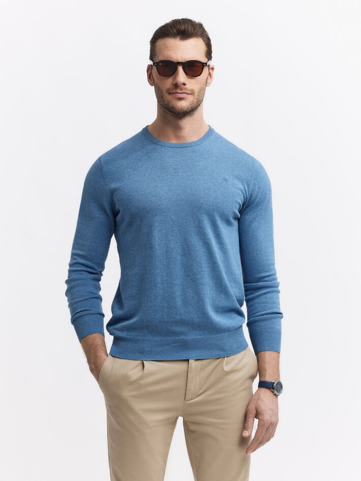 JERSEY ROUND NECK AZUL