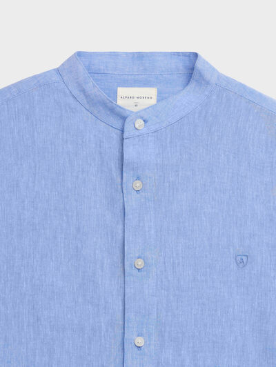 CAMISA LINO MAO AZUL