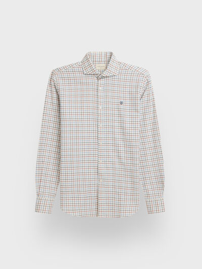 CAMISA TIE CHECKS AZUL MARINO