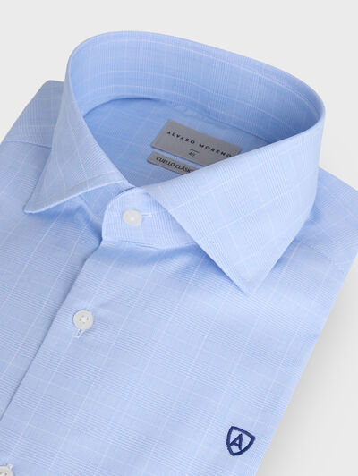 CAMISA ROMA GALES CELESTE