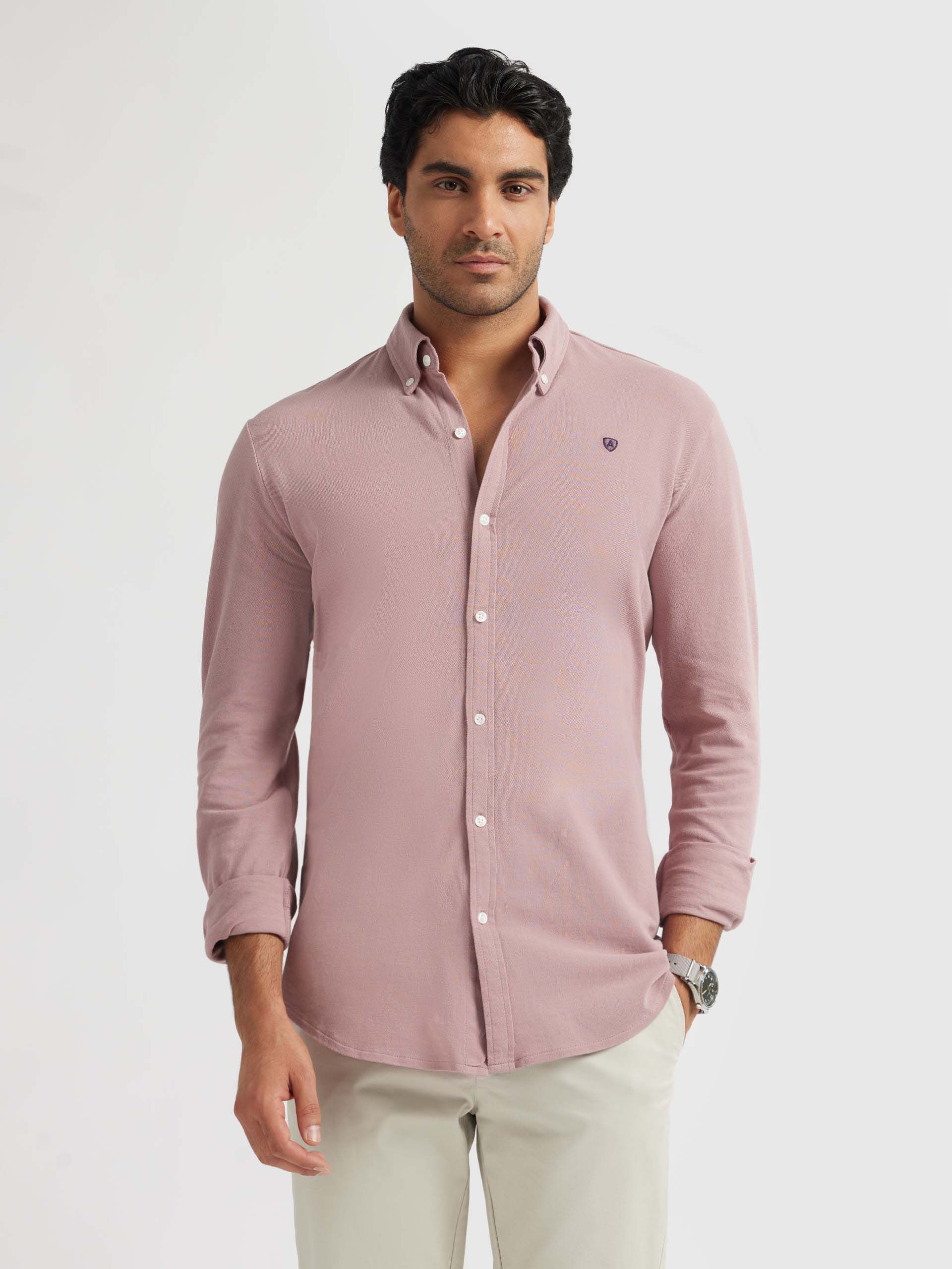 Camisa de outlet punto hombre