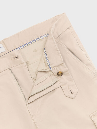 PANTALON CARGO BEIGE