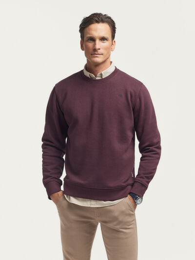 SUDADERA BASICA BURDEOS