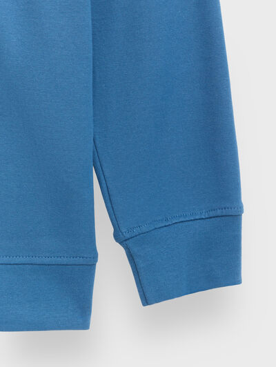 SUDADERA BASIC FANCY AZUL