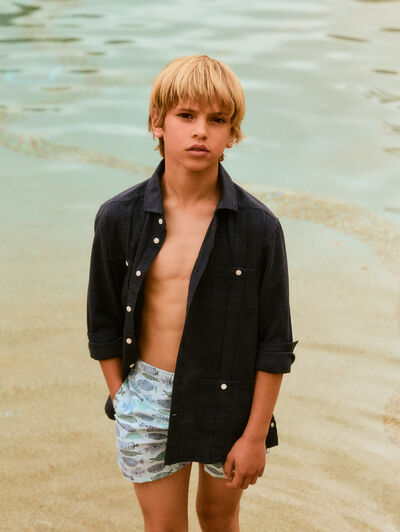 CUBANA LINO KIDS AZUL MARINO