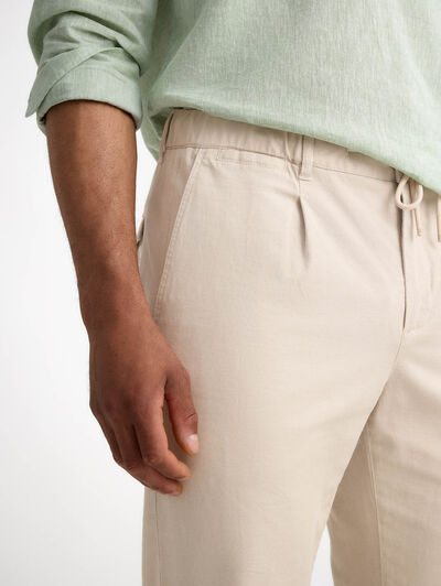 PANTALON LINO BEIGE