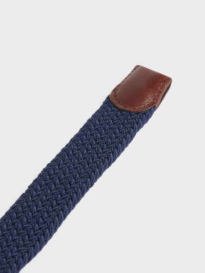 CINTURON TRENZADO KIDS AZUL MARINO