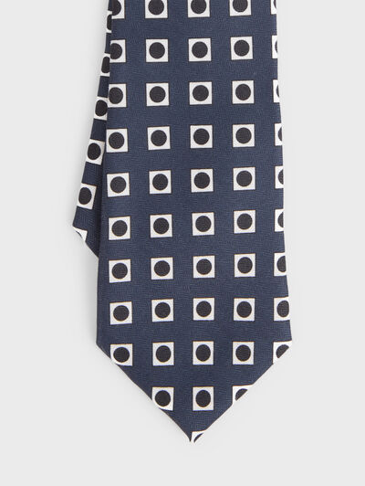 CORBATA PRINTED AZUL MARINO