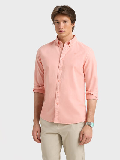 CAMISA OXFORD DYE CORAL
