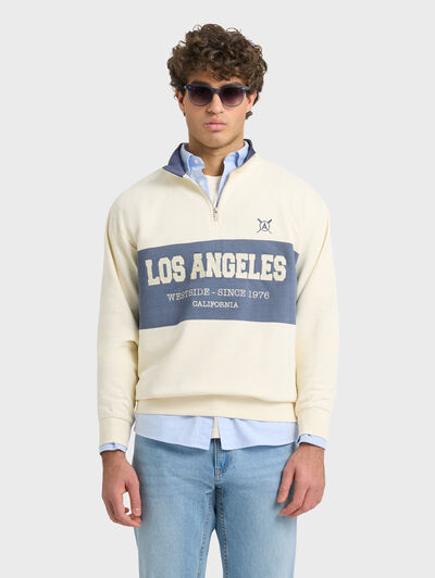 SUDADERA CALIFORNIA BEIGE