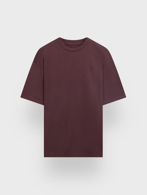 CAMISETA BASIC OVERSIZE BURDEOS