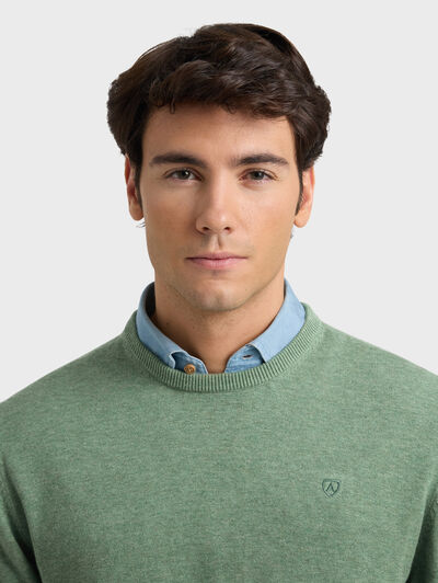 JERSEY ROUND NECK TRENDY VERDE