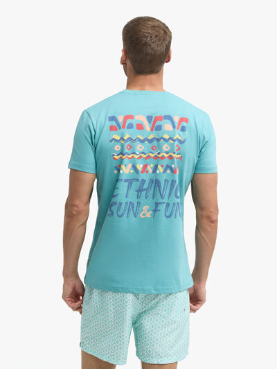 CAMISETA ETHNIC VERDE AGUA