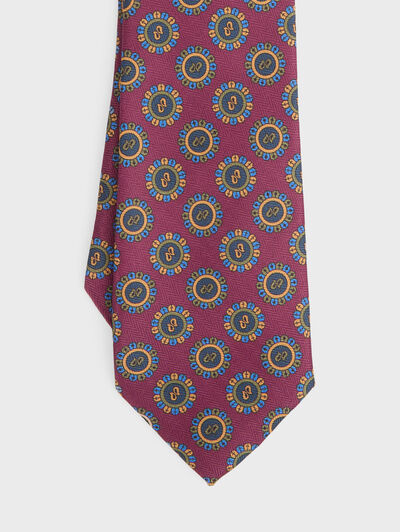 CORBATA PRINTED BURDEOS