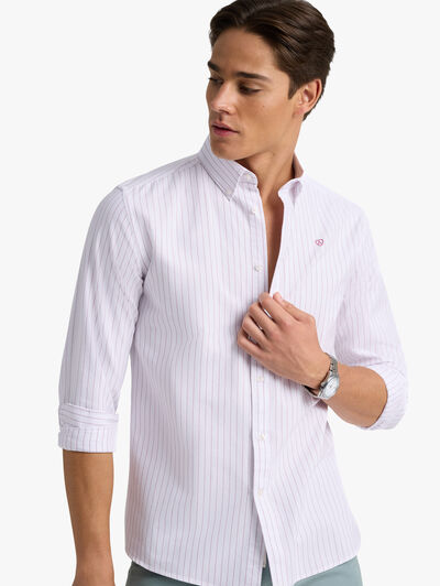 CAMISA OXFORD SUNNY BURDEOS