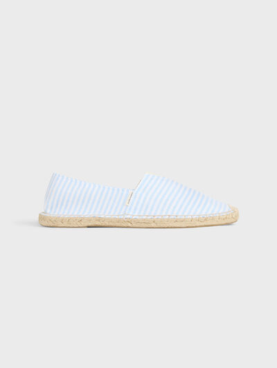 ESPADRILLES OXFORD STRIPES CELESTE
