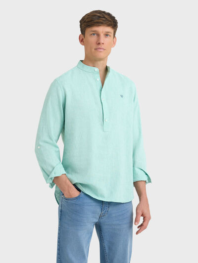 POLERA LINO MAO VERDE