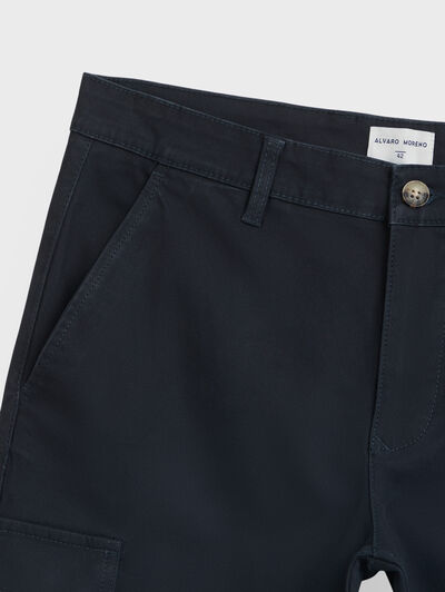 PANTALON CARGO ELVIS AZUL MARINO
