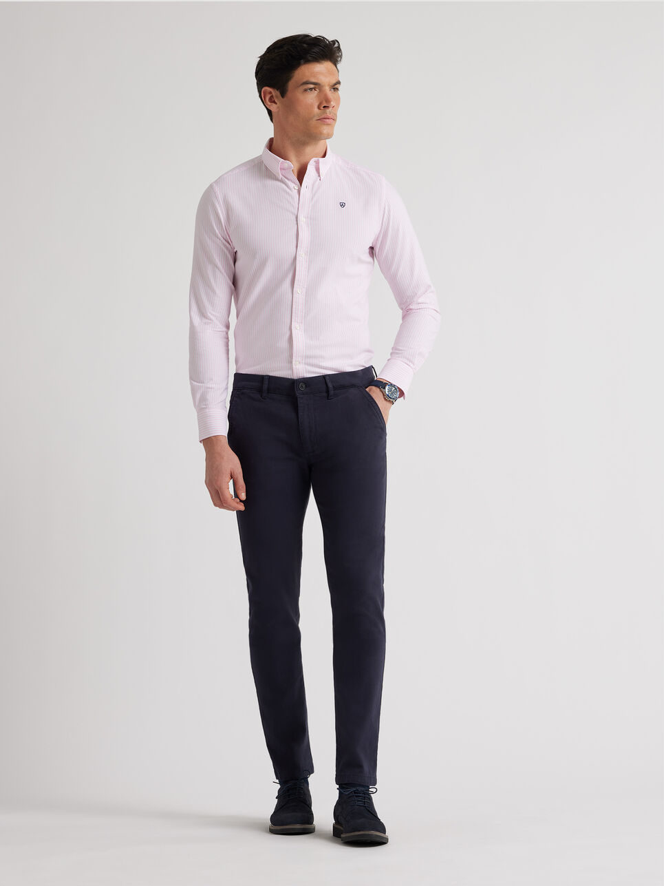 CAMISA OXFORD RAYAS BASIC