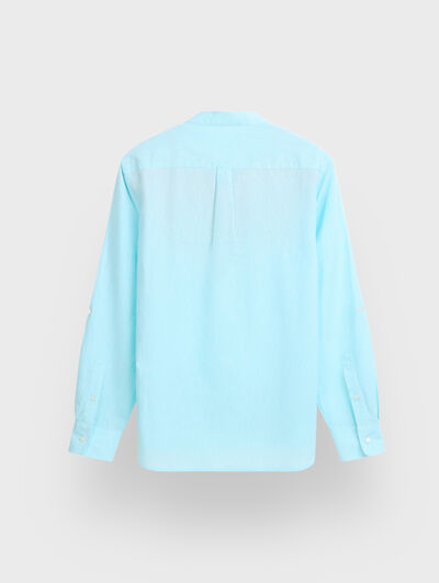 POLERA LINO MAO VERDE AGUA